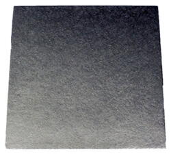 10 cm. Sølvpap kageplade, firkantet
