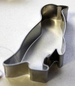 Pingvin metal udstikker 5,8 x 3,8 cm.