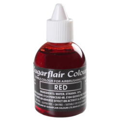 Red airbrush color fra Sugarflair, 60 ml.