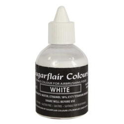 Hvid airbrush farve fra Sugarflair, 60 ml.