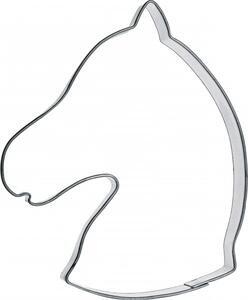 Heste hoved metal udstikker 6,2 x 7,8 cm.