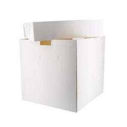 White Cakebox, 32 x 32 x 32 cm. high, 1 pc.