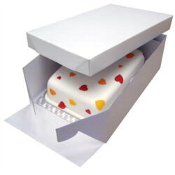 1 stk. PME Cake Box & Oblong Cake Board (3mm) 33x22,8 cm