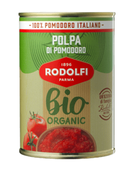 Rodolfi Polpa hakkede tomater, økologisk 400 g.