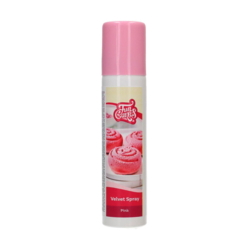 FunCakes Velvet Spray 100ml - Pink/Lyserød