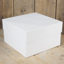 FunCakes Cake Box White 25x25x15 cm pk/25