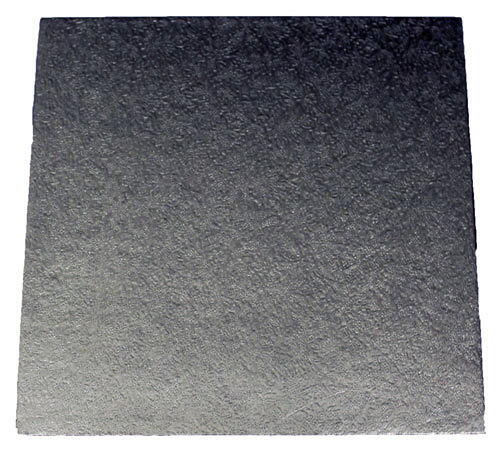 10 cm. Silver cakeboard, square