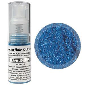 Electric Blue powder puff glitter dust 10 g.