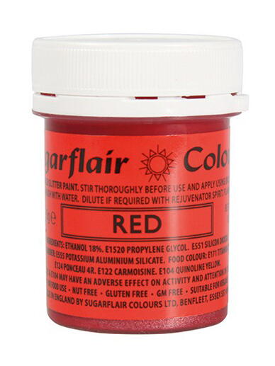 Glitter Food Paint - Red 35 g.
