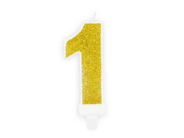 number candle 1, Gold