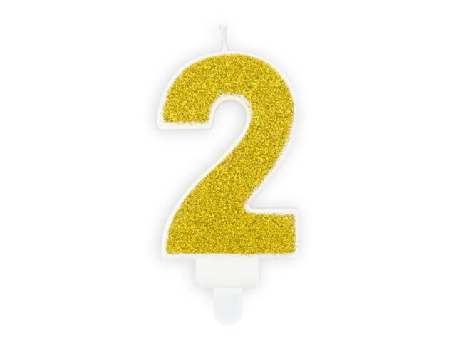 number candle 2, Gold
