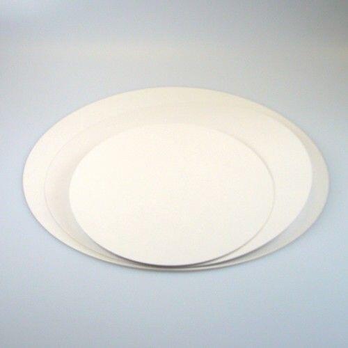 White Cake Card Greaseproof -Round- 15cm
