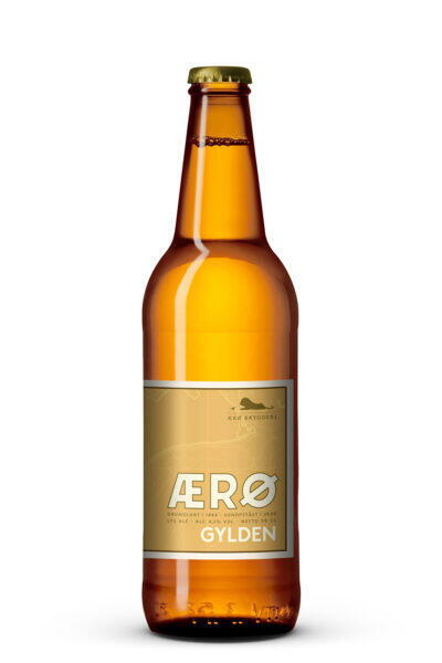 Økologisk Gylden øl, Ærø Bryghus 0,5 l. 3,9%