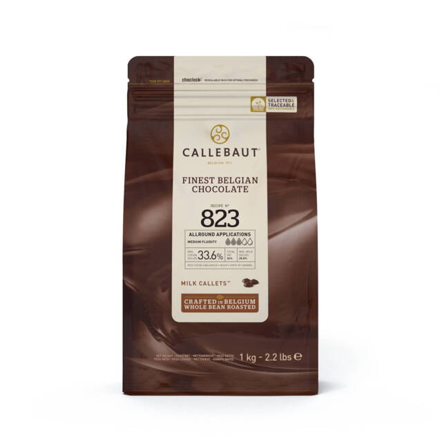 Callebaut belgisk overtrækschokolade, 33,6% Lys,1 kg