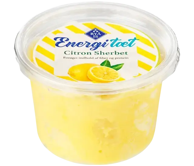Citron sherbet 120 ml. - på frost - kan ikke sendes