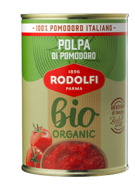 Rodolfi Polpa hakkede tomater, økologisk 400 g.