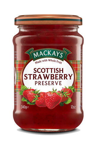 MACKAYS Skotsk Jordbær Marmelade 340 g.
