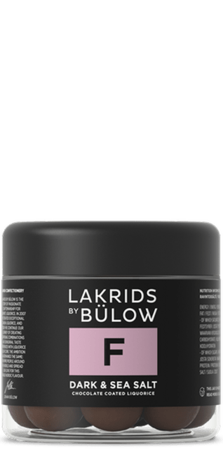 Lakrids by Bülow, F - DARK & SEA SALT 125 g.