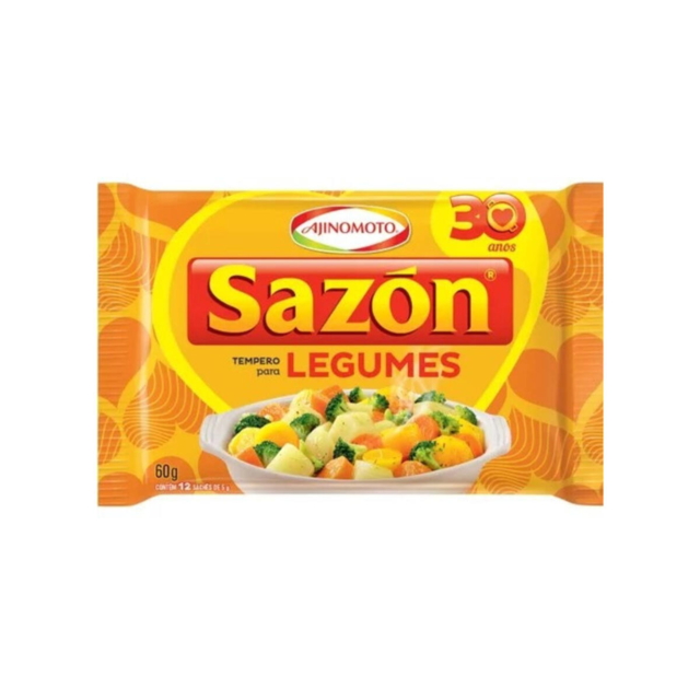 TEMPERO SAZON AMARELO (LEGUMES, VERDURAS E ARROZ) 60g.