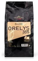 Valrhona Blond® Orelys 35% chocolate 250 g.
