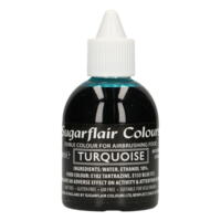 Turquoise airbrush farve fra Sugarflair, 60 ml.