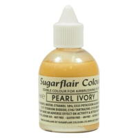 Glitter Pearl Ivory airbrush color fra Sugarflair, 60 ml.