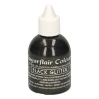 Glitter Black airbrush color fra Sugarflair, 60 ml.