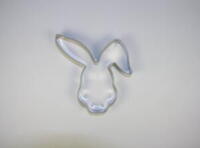 Rabbit on cup 7,4 x 7,6 cm.
