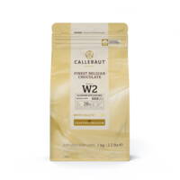 Callebaut belgisk overtrækschokolade, 28% Hvid, 1 Kg.